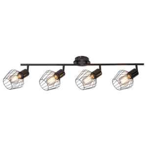 Rábalux 3537 Belano indusztriális beltéri spotlámpa E27 4x MAX 40W IP20 fekete