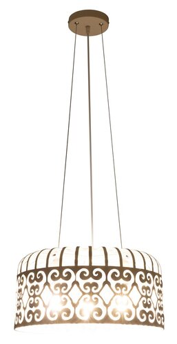 Rábalux 2163 Alessandra vintage/ romantikus beltéri függeszték E27 3x MAX 60W IP20 matt fehér