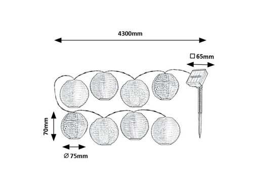 Rábalux 77048 Titu trópusi kültéri dekor világítás LED 0,48W IP44 fekete - Image 2