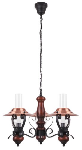 Rábalux 7860 Enna klasszikus beltéri csillár E14 3x MAX 40W IP20 fekete