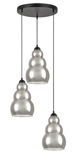 Rábalux 72213 Salvatore modern beltéri függeszték E27 3x MAX 40W IP20 fekete - Image 2