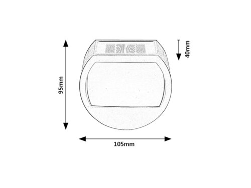 Rábalux 77004 Narmada modern kültéri napelemes lámpa LED 0,5W IP44 fekete - Image 3
