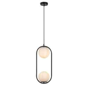 Rábalux 72029 Ghita modern beltéri függeszték E27 2x MAX 20W IP20 fekete
