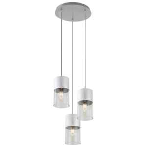 Rábalux 3155 Zelkova modern beltéri függeszték E27 3x MAX 40W IP20 súrolt alumínium