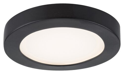 Rábalux 5274 Coco minimál beltéri ráépíthető és beépíthető lámpa LED 3W IP44 fekete