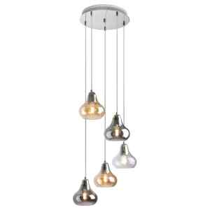 Rábalux 7978 Jezabel beltéri függeszték, E27 5x MAX 60W, IP20, króm