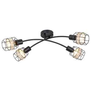 Rábalux 5282 Indiana indusztriális beltéri spotlámpa E14 4x MAX 25W IP20 fekete