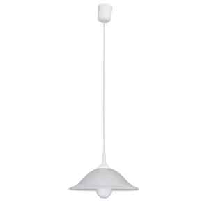 Rábalux 3905 Alabastro hagyományos beltéri függeszték E27 1x MAX 60W IP20 fehér alabástrom üveg