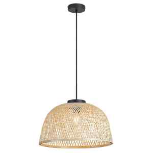 Rábalux 72025 Rattan skandináv beltéri függeszték E27 1x MAX 25W IP20 fekete