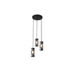 Rábalux 5339 Oberon indusztriális beltéri függeszték E14 3x MAX 40W IP20 barna