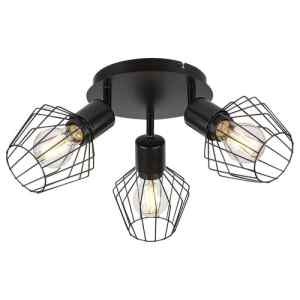 Rábalux 3536 Belano indusztriális beltéri spotlámpa E27 3x MAX 40W IP20 fekete