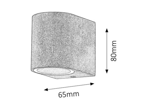 Rábalux 8018 Chile modern kültéri fali lámpa GU10 1x MAX 35W IP44 antik barna - Image 3