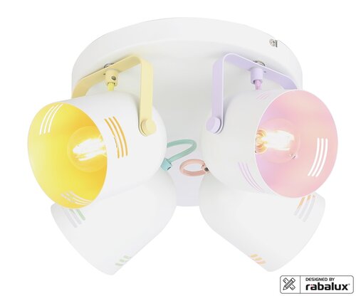 Rábalux 7014 Minuet modern beltéri spotlámpa E14 4x MAX 40W IP20 fehér
