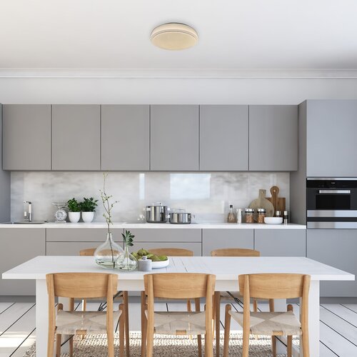 Rábalux Trevor 3009 LED mennyezeti lámpa – 18W, 1170 lm, meleg fehér, króm-fehér, csillogó effekt, Ø33 cm - Image 3