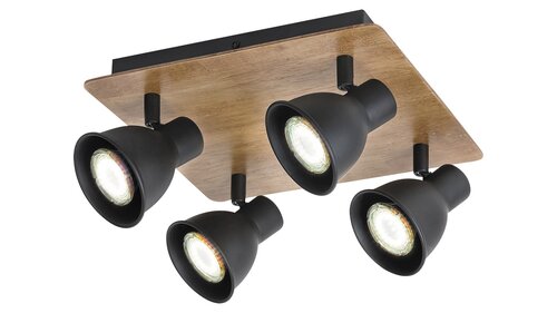 Rábalux 5905 Mac indusztriális beltéri spotlámpa GU10 4x MAX 35W IP20 bükk