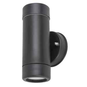 Rábalux 8833 Medina minimál kültéri fali lámpa GU10 2X MAX 10W IP44 matt fekete