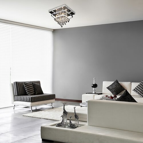 Rábalux 2239 Pallas klasszikus beltéri mennyezeti lámpa LED 36+ E14 4x MAX 40W IP20 króm - Image 3