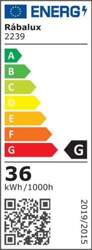 Rábalux 2239 Pallas klasszikus beltéri mennyezeti lámpa LED 36+ E14 4x MAX 40W IP20 króm - Image 6