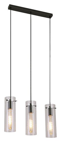 Rábalux 5259 Acantha modern beltéri függeszték E27 3x MAX 40W IP20 fekete