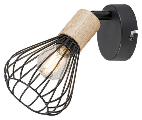 Rábalux 3147 Farfalle beltéri fali lámpa, E14 1x MAX 25W, IP20, fekete
