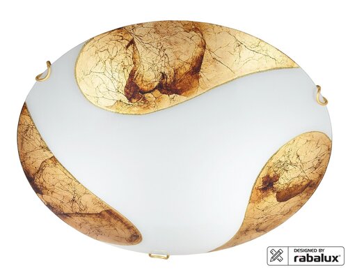 Rábalux 1942 Art klasszikus gold beltéri mennyezeti lámpa E27 2x MAX 60W IP20 fehér