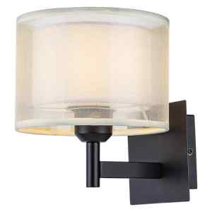 Rábalux 5093 Aneta beltéri fali lámpa, E27 1x MAX 40W, IP20, fekete
