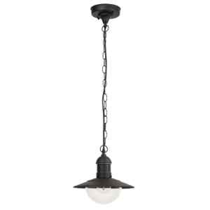 Rábalux 8717 Oslo mediterrán kültéri függeszték E27 1x MAX 60W IP44 fekete