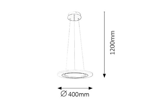 Rábalux 2428 Adrienne minimál beltéri függeszték LED 20W IP20 ezüst - Image 4