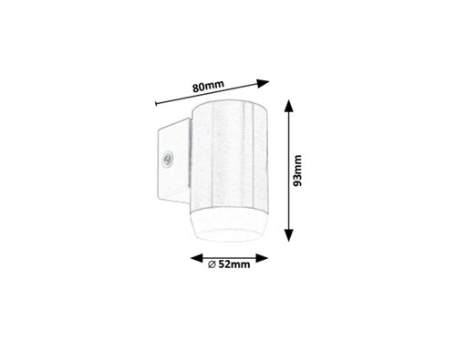 Rábalux 8936 Catania kültéri kültéri fali lámpa, LED 4W, IP44, szatin króm - Image 4