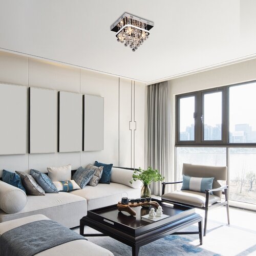 Rábalux 2238 Pallas klasszikus beltéri mennyezeti lámpa LED 23+ E14 4x MAX 40W IP20 króm - Image 3