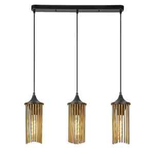 Rábalux 72153 Roxas modern beltéri függeszték E27 3x MAX 40W IP20 matt fekete