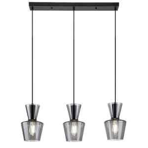 Rábalux 72163 Abra modern beltéri függeszték E27 3x MAX 60W IP20 matt fekete