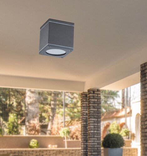 Rábalux 8149 Akron minimál kültéri mennyezeti lámpa GU10 1x MAX 35W IP54 antracit - Image 2