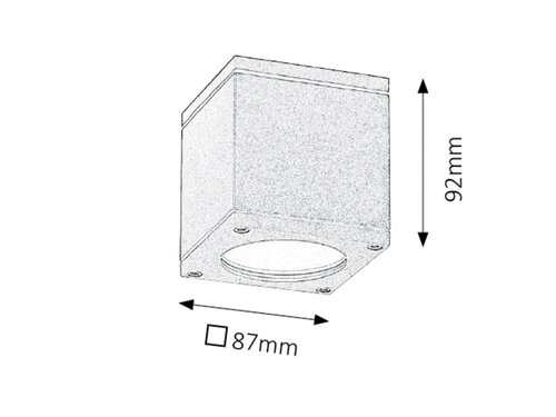 Rábalux 8149 Akron minimál kültéri mennyezeti lámpa GU10 1x MAX 35W IP54 antracit - Image 3
