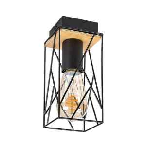 Rábalux 71021 Boire beltéri mennyezeti lámpa, E27 1x MAX 40W, IP20, fekete