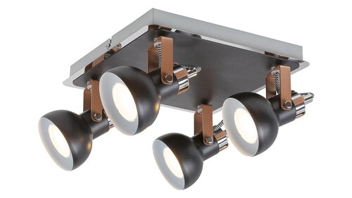 Rábalux 5612 Balzac minimál beltéri spotlámpa GU10 4x MAX 35W IP20 matt fekete