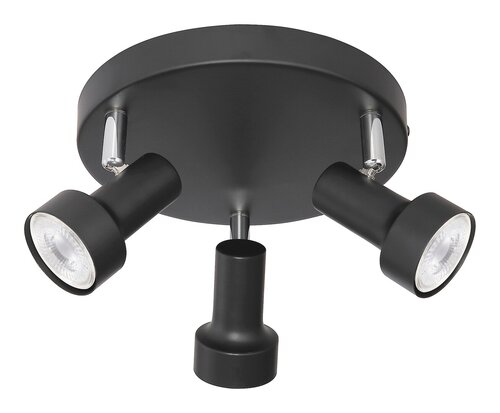 Rábalux 5324 Konrad hagyományos beltéri spotlámpa GU10 3x MAX 50W IP20 fekete