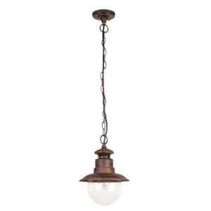 Rábalux 8164 Odessa vintage/ romantikus kültéri függeszték E27 1x MAX 60W IP44 antik barna