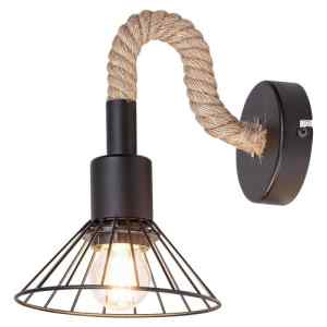 Rábalux 5270 Daryl beltéri fali lámpa, E27 1x MAX 40W, IP20, fekete