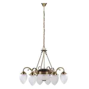 Rábalux 8636 Annabella klasszikus beltéri csillár E14 6x MAX 40 + E27 2x 60W IP20 bronz