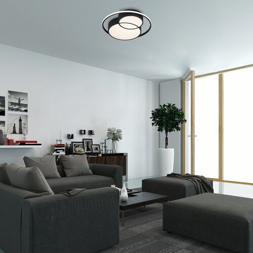 Rábalux 3320 Zenith minimál beltéri mennyezeti lámpa LED 40W IP20 fekete - Image 2