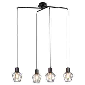 Rábalux 3540 Belano indusztriális beltéri függeszték E27 4x MAX 40W IP20 fekete
