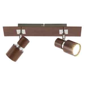 Rábalux 6006 Merkur beltéri spotlámpa, GU10 2x MAX 50W, IP20, wenge