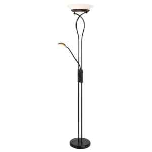 Rábalux 4554 Gamma mediterrán Trend beltéri állólámpa E27 2x MAX 15 + G9 1x 40W IP20 matt fekete