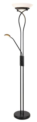 Rábalux 4554 Gamma mediterrán Trend beltéri állólámpa E27 2x MAX 15 + G9 1x 40W IP20 matt fekete