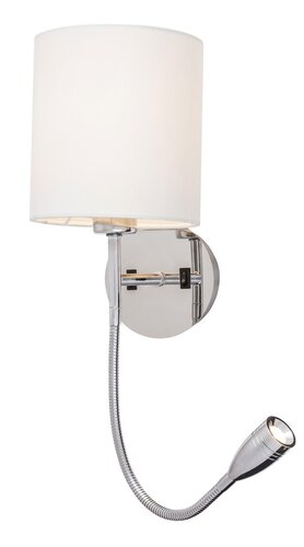 Rábalux 6529 Larkin hagyományos beltéri fali lámpa E27 1x MAX 40 + LED 3W IP20 króm