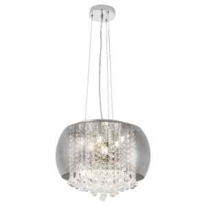 Rábalux 3599 Ninelle klasszikus beltéri függeszték G9 6x MAX 40W IP20 króm