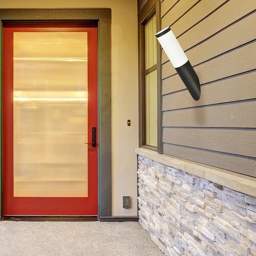 Rábalux 8145 Black modern torch kültéri fali lámpa E27 1x MAX 25W IP44 matt fekete - Image 2