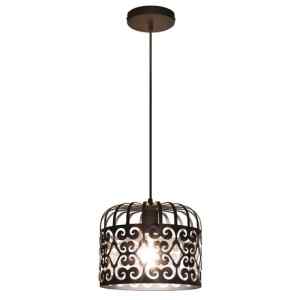 Rábalux 2156 Alessandra vintage/ romantikus beltéri függeszték E27 1x MAX 60W IP20 matt fekete