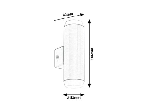 Rábalux 8939 Catania kültéri kültéri fali lámpa, LED 2x 4W, IP44, bronz - Image 5
